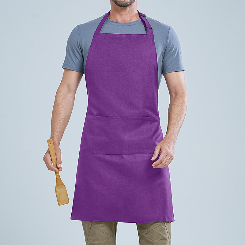 Transfronterizo Amazon halter poliéster delantal logotipo personalizado restaurante occidental café ropa de trabajo hogar cocina delantal