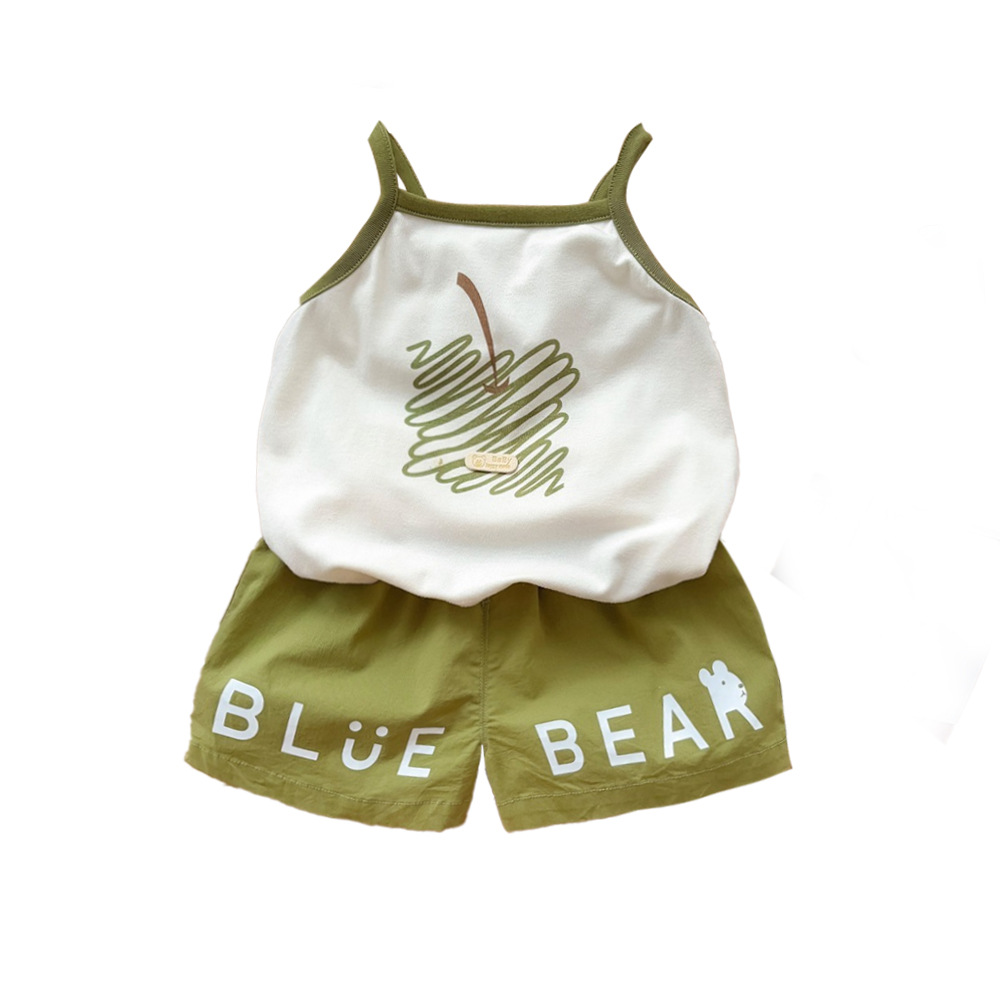 Ropa infantil japonesa para bebés y niños, estilo fino de verano, camisola de alta elasticidad, chaleco casual para bebés, top de dibujos animados lindo