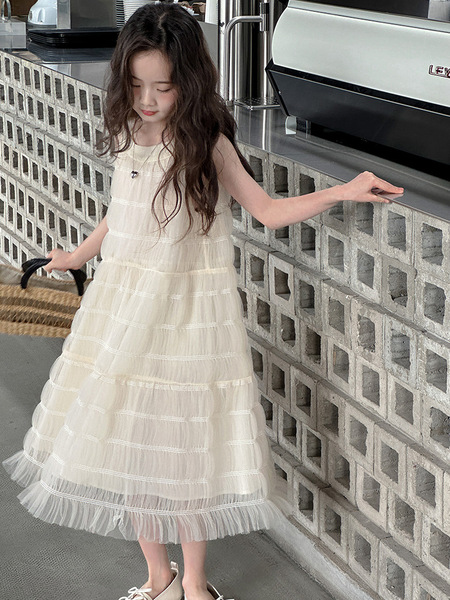 Children's summer sleevless dress sleevless