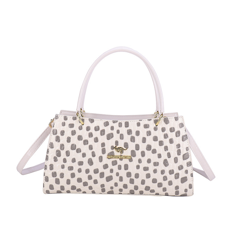 Bolso de gran capacidad 2023 nuevo bolso de mensajero de un solo hombro de moda bolso de patrón de piedra de superficie brillante simple bolso de textura