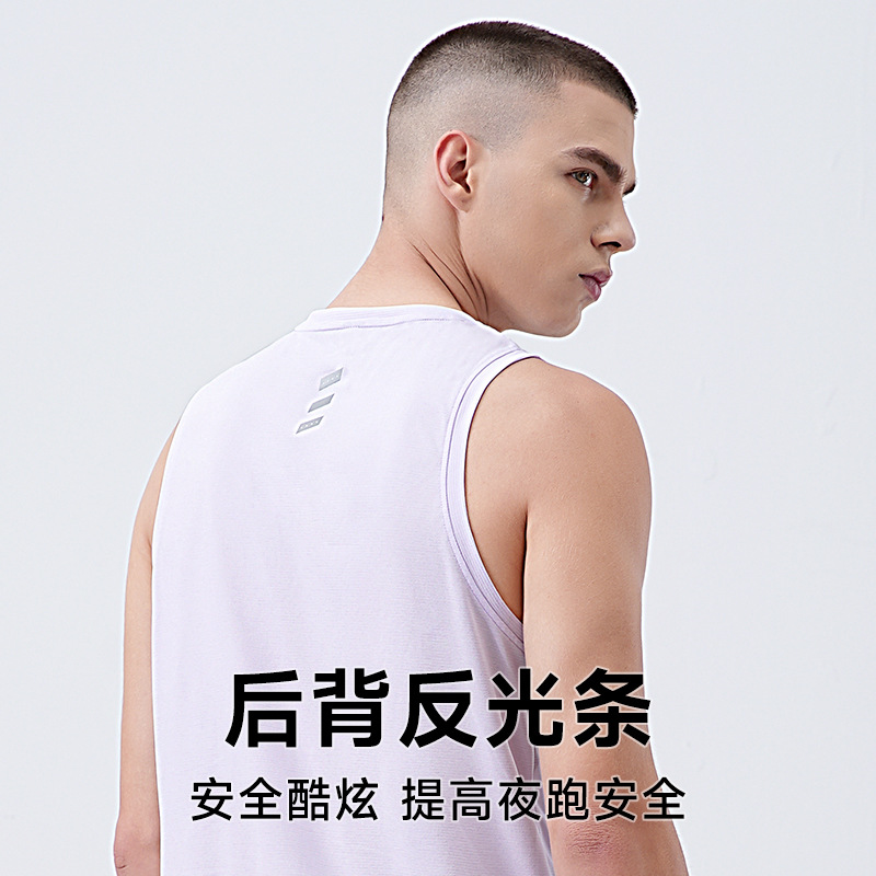 Verano nuevo chaleco deportivo de maratón hombre running fitness ropa de secado rápido sin mangas de hielo de baloncesto ropa de entrenamiento de pista y campo