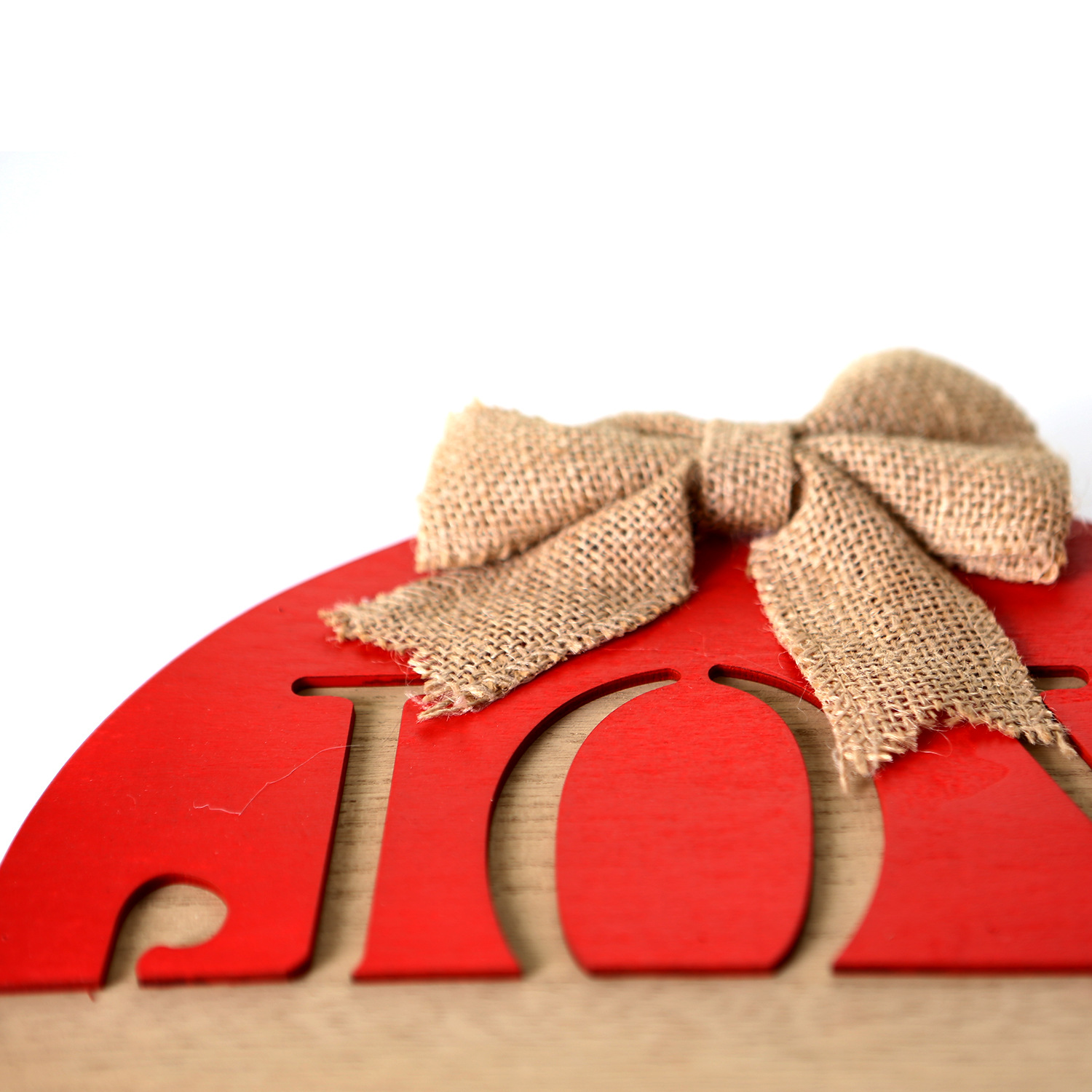 Pingente de Natal Estilo Country JOY Decoração Frontal Placa de Boas-vindas Redonda Placa de Porta de Madeira Pendurada_voghion.com