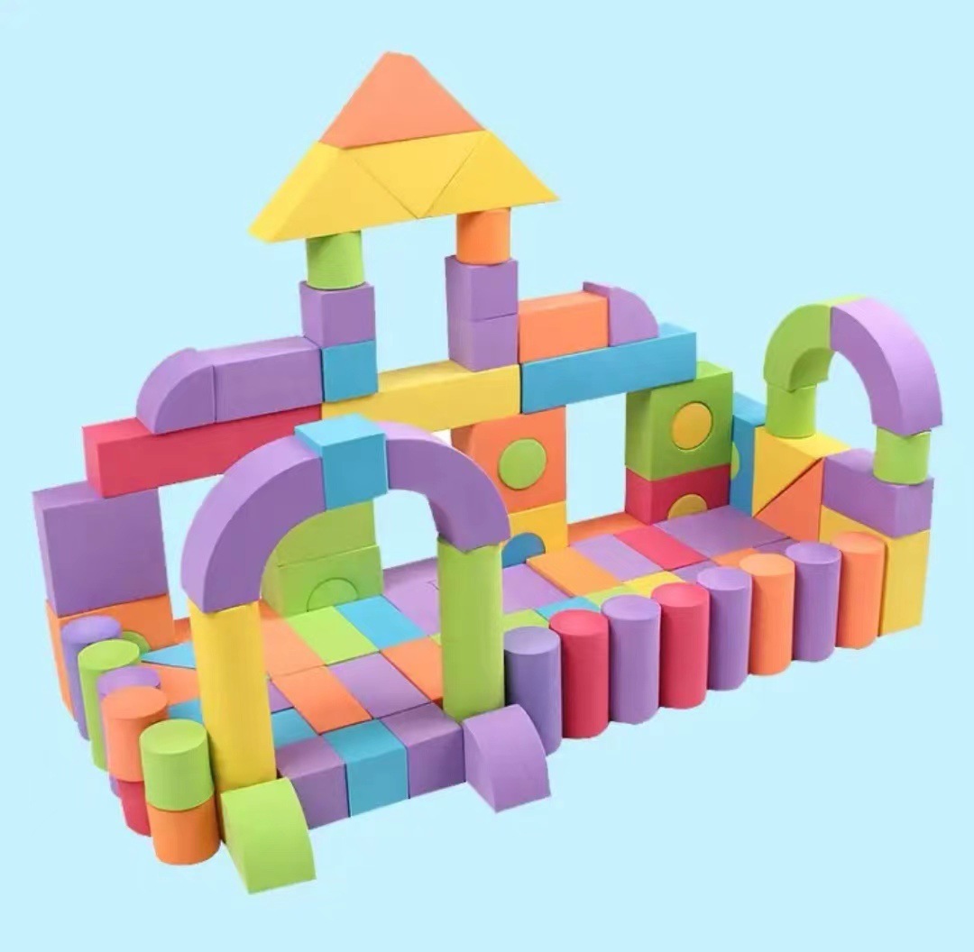 EVA Foam Building Blocks Sponge Construction Puzzle Training Environmentally Friendly, Healthy and Odorless