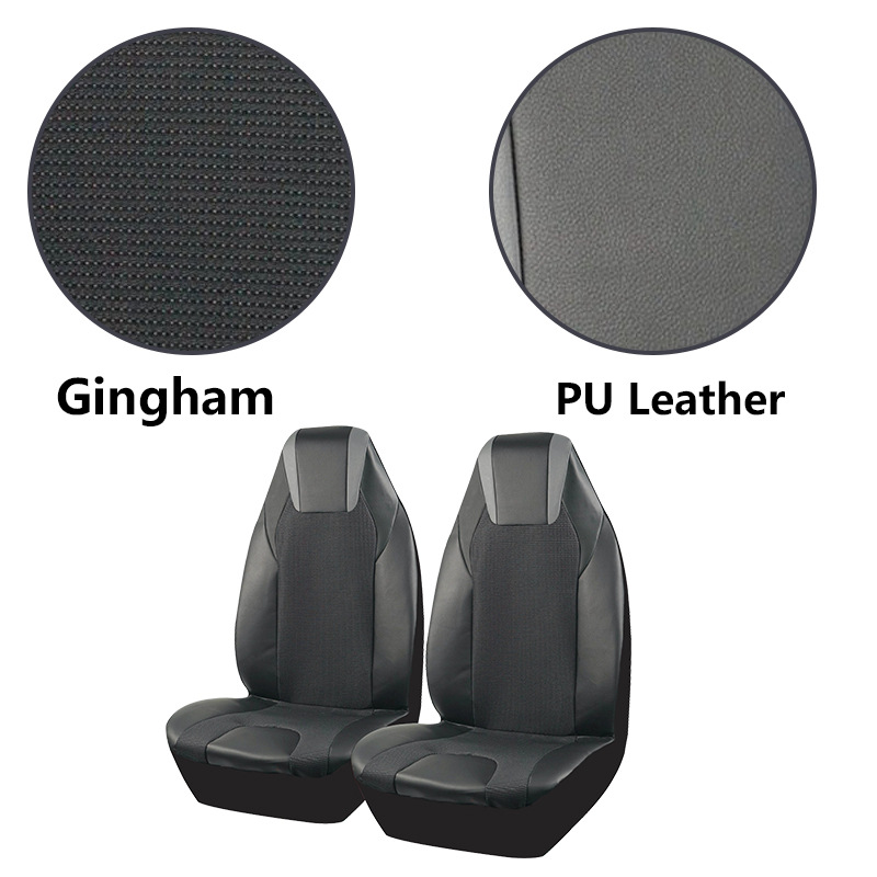 Aicheda's New Car Seat Cover Jacquard Fabric Black Gray Pvc Hooded One-Piece Three-Dimensional Stylish Design
