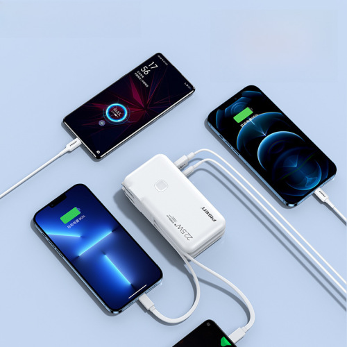 Powercore Slim Portable 22.5W Charger with Cable, Compatible with Apple and Android, Mini Fast Charging