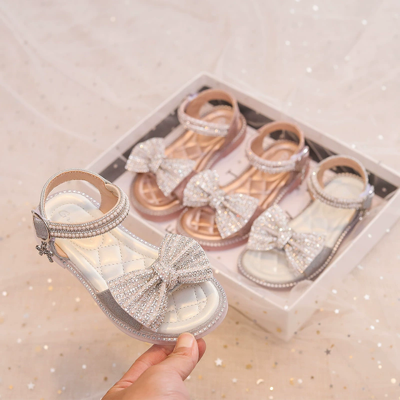 Summer sandals, children's shoes for princess, beach footwear, soft sole, for teenagers