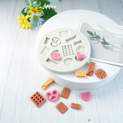 ミニスタイルのチョコレートクッキー愛クッキーチーズシリカゲル金型DIYデザート