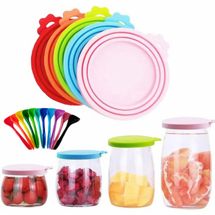 Neutral Three-In-One Sealing Lid for Dog and Cat Food Cans, Pet Food Moisture-Proof Corrosion Silicone Fresh-Keeping Lid, Pet Can Lid