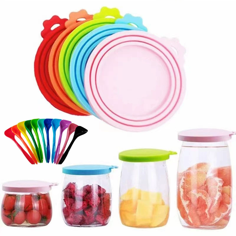 нейтральная герметичная крышка «три в одном» для банок для корма для собак и кошек, влагостойкая коррозионная силиконовая крышка для корма для домашних животных, крышка для банки для домашних животных