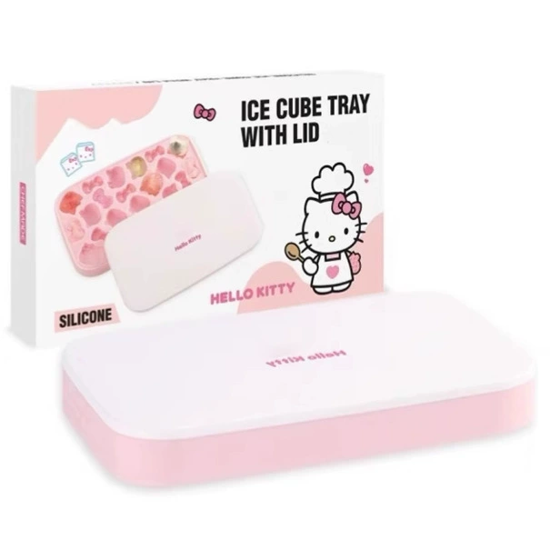 Hello Kitty, силиконовые мультяшные кубики льда, Гибкая форма для домашнего использования