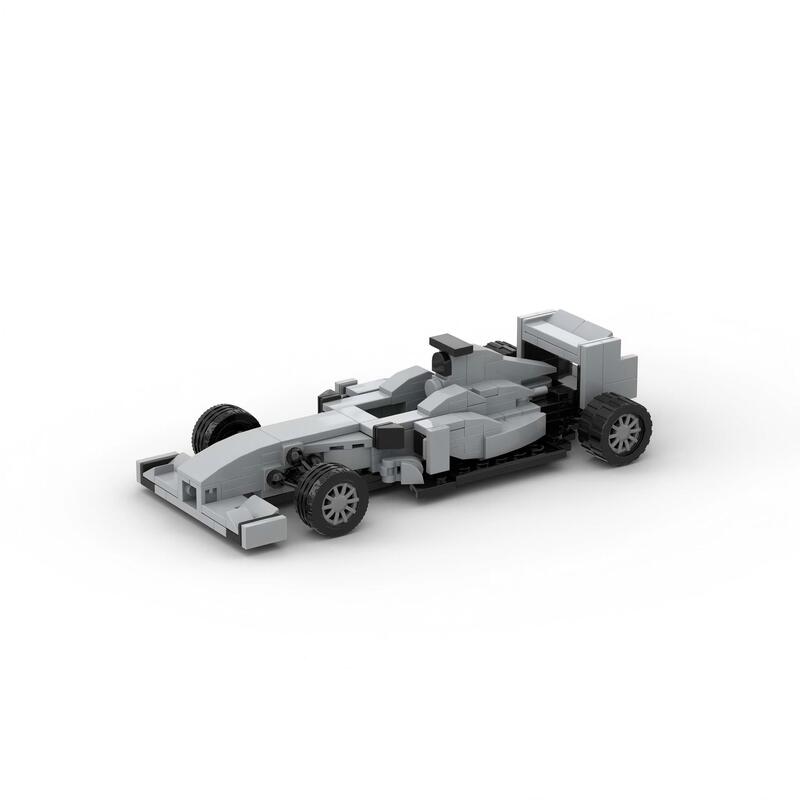 Compatible with Lego Domestic Building Blocks MOC-102783 Formula F1 Mercedes W01 Assembled suit Puzzle