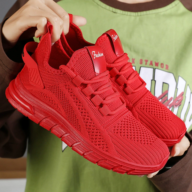 Женская обувь, новые осенние модели, прямые поставки с фабрики, модные повседневные спортивные туфли, оптовая продажа обуви, трансграничная дропшиппинг-доставка, женские туфли из ткани Fly-knit