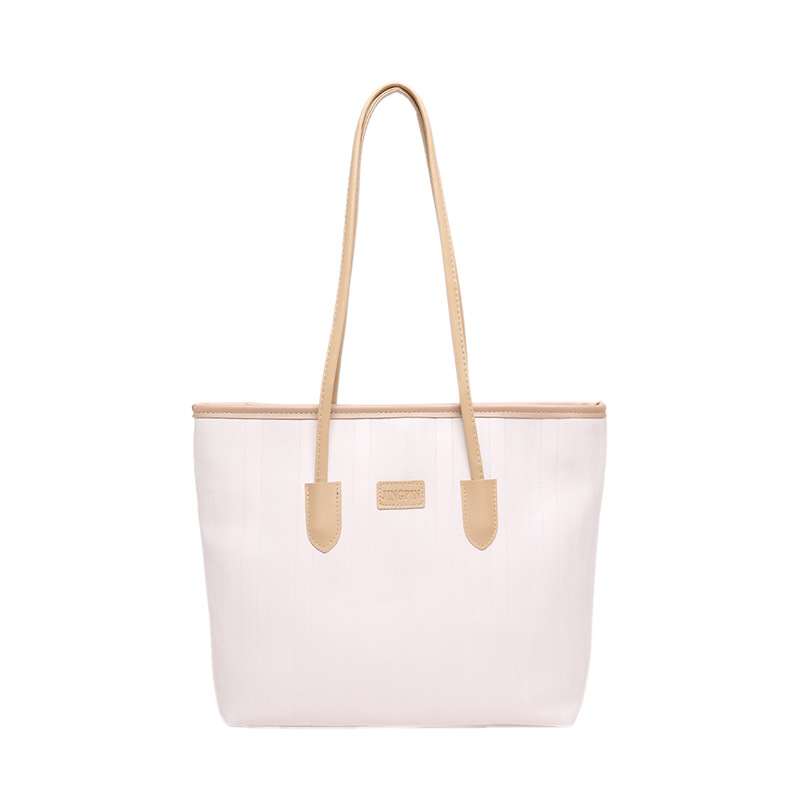 Bolso coreano nicho ZhongTote 2026 nuevo estilo de moda de mujer bolso de hombro de color sólido simple bolso de gran capacidad