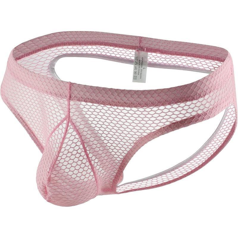 Cross-Border Mens See through Mesh Jockstrap Underwear Jock Strap