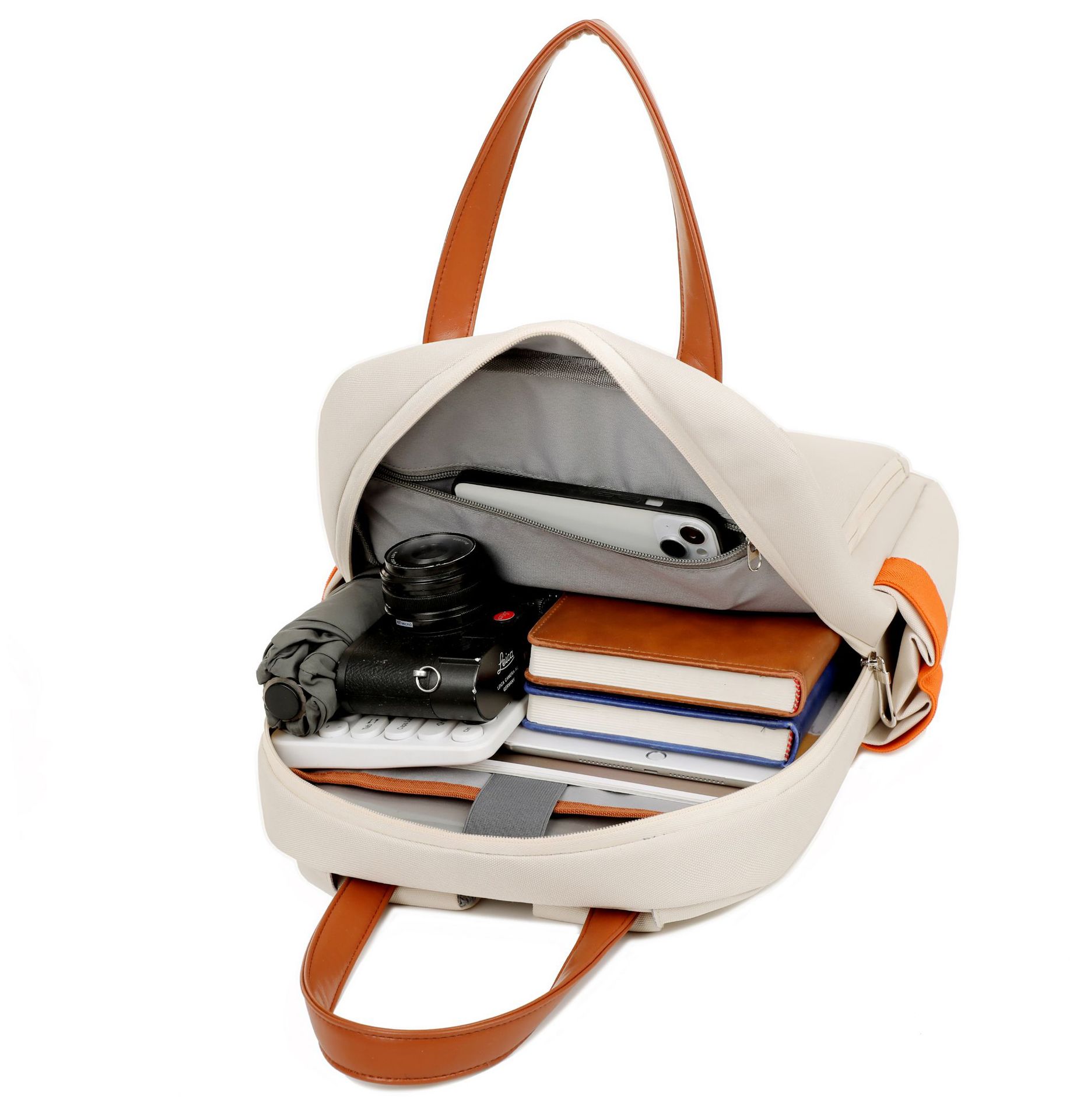 High-end women's backpack, men's Oxford fabric, large-capacity, multi-functional, durable and fashionable business backpack undefined