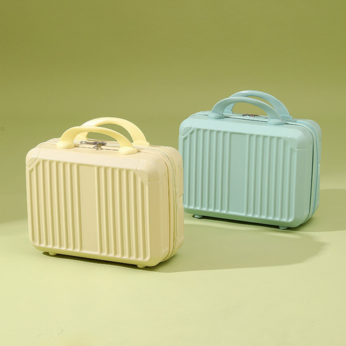 Portable suitcase, small travel bag, women's makeup box, 14 inches, 16 inches, mini storage bag, travel suitcase, boarding suitcase, lightweight