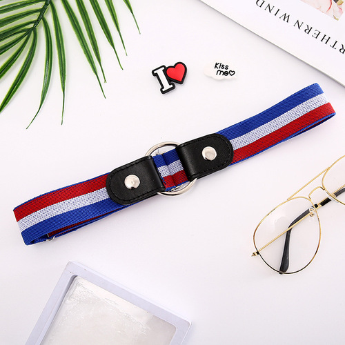 Lazy person's waistband invisible invisible versatile Insta style elastic band women's holeless belt jeans pants belt