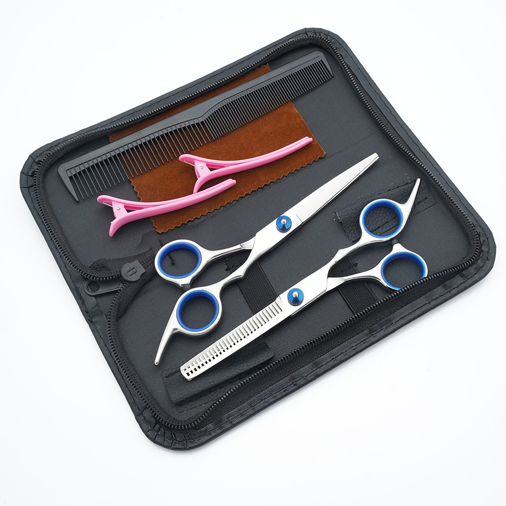 Estilista profesional, tijeras de corte de pelo, corte de pelo, corte de pelo, corte de pelo, corte de dientes fino, juego de corte de belleza con flequillo especial para peluquero