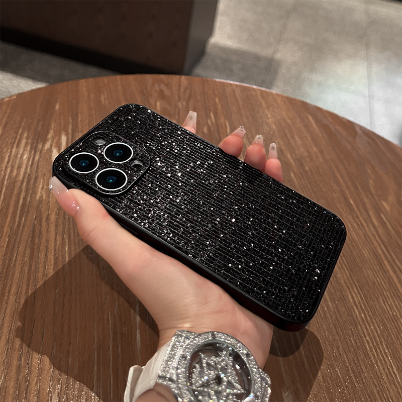 适用苹果16promax手机壳iphone15轻奢精致闪钻14女生13高级感12硬|undefined