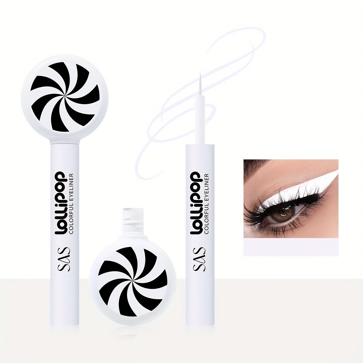 Delineador de ojos de punto transfronterizo de USHAS europeo y americano, impermeable, a prueba de aceite, de secado rápido, no fácil de manchar, delineador de ojos mate SAC011