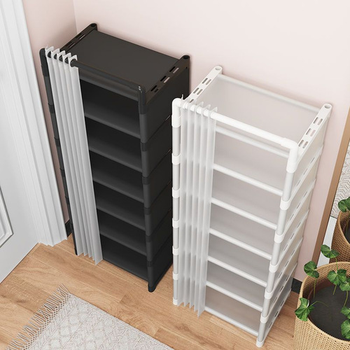 Simple shoe rack entrance door dust-proof shoe cabinet small narrow home storage artifact dormitory shoe box  new style
