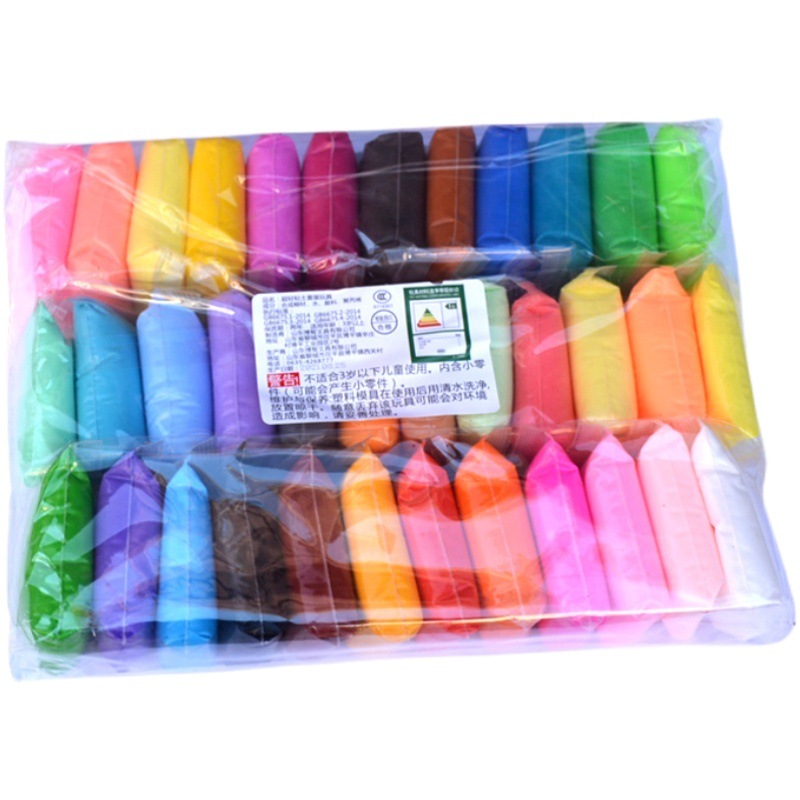 Fábrica al por mayor de arcilla ultra-ligera niños hechos a mano espacio coloreado arcilla niños hechos a mano simples bolsas de arcilla