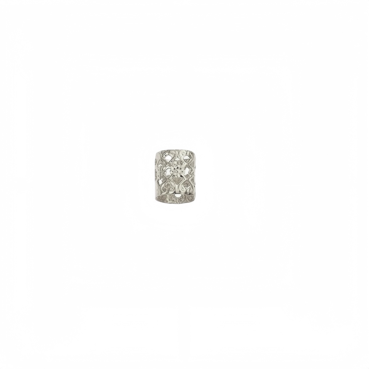 Pequeña flor de ciruelo plata 8*9mm21 #