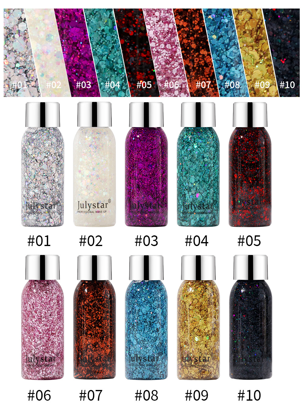 Body Gel Glitter Eyeshadow 8