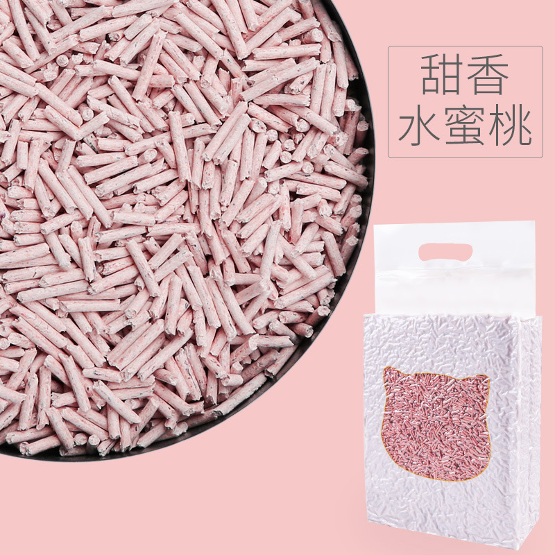 (Sin logotipo) arena para gatos tofu 2,2 kg (sabor a melocotón rosa)