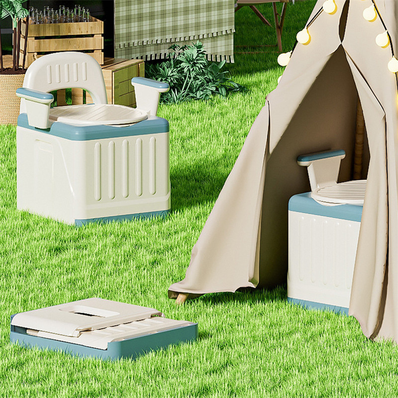 Inodoro Portátil Plegable de Plástico PP para Acampada y Coche image 2