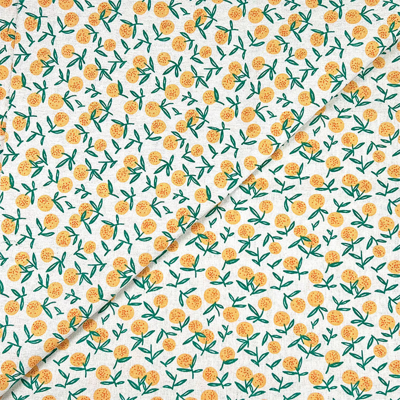 Impresión de tela de algodón de hoja verde Gardenia tela de mesa hecha a mano tela de arena liberación de tela de tela de tela de fondo de tela de tela de lino image 16