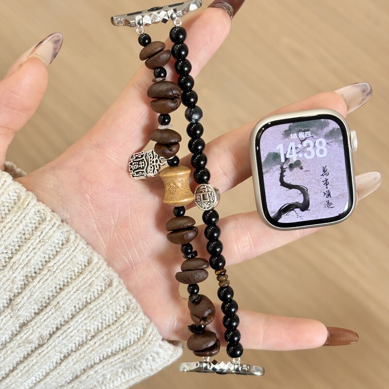 Suitable for Iwatch11 Watch Strap, Apple S11 Watch, Applewatch9 Double Beaded S10/S9 New S8 Wristband