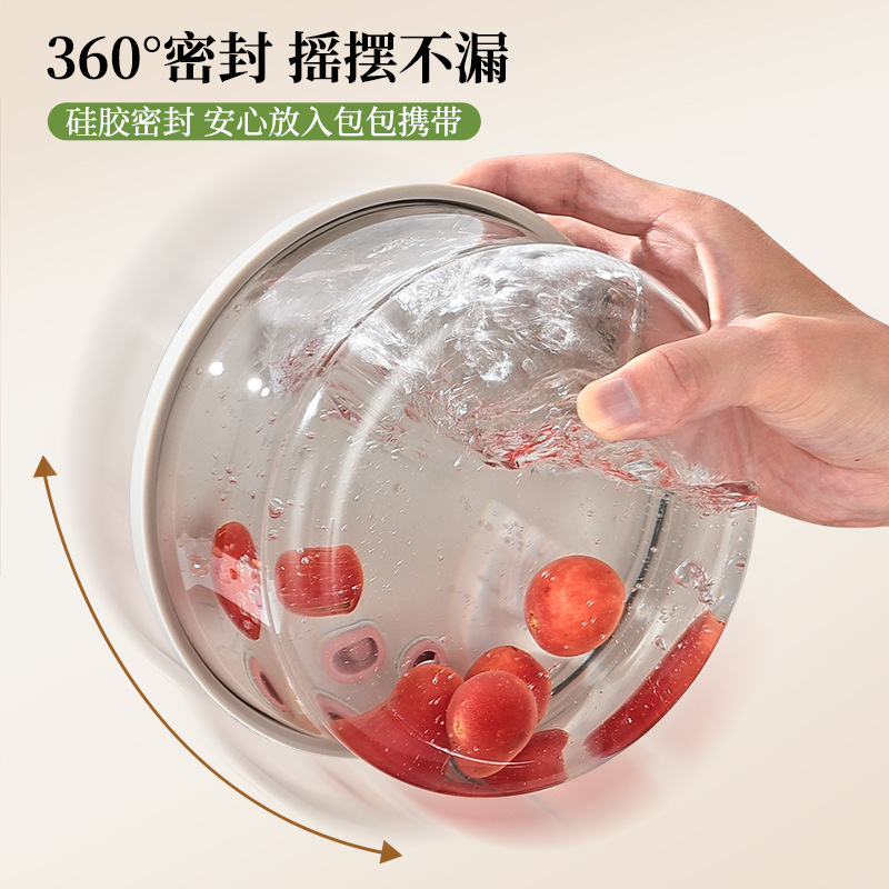 高硼硅超轻玻璃饭盒可进微波炉加热冰箱饭盒带盖密封玻璃保鲜盒|undefined