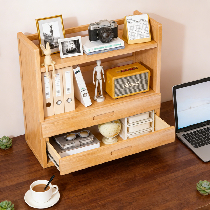 Simple Home Office Desk Storage Rack Cabinet Floor-Standing Bookcase Small Bookshelf Storage Rack Multi-Layer Cross-Border