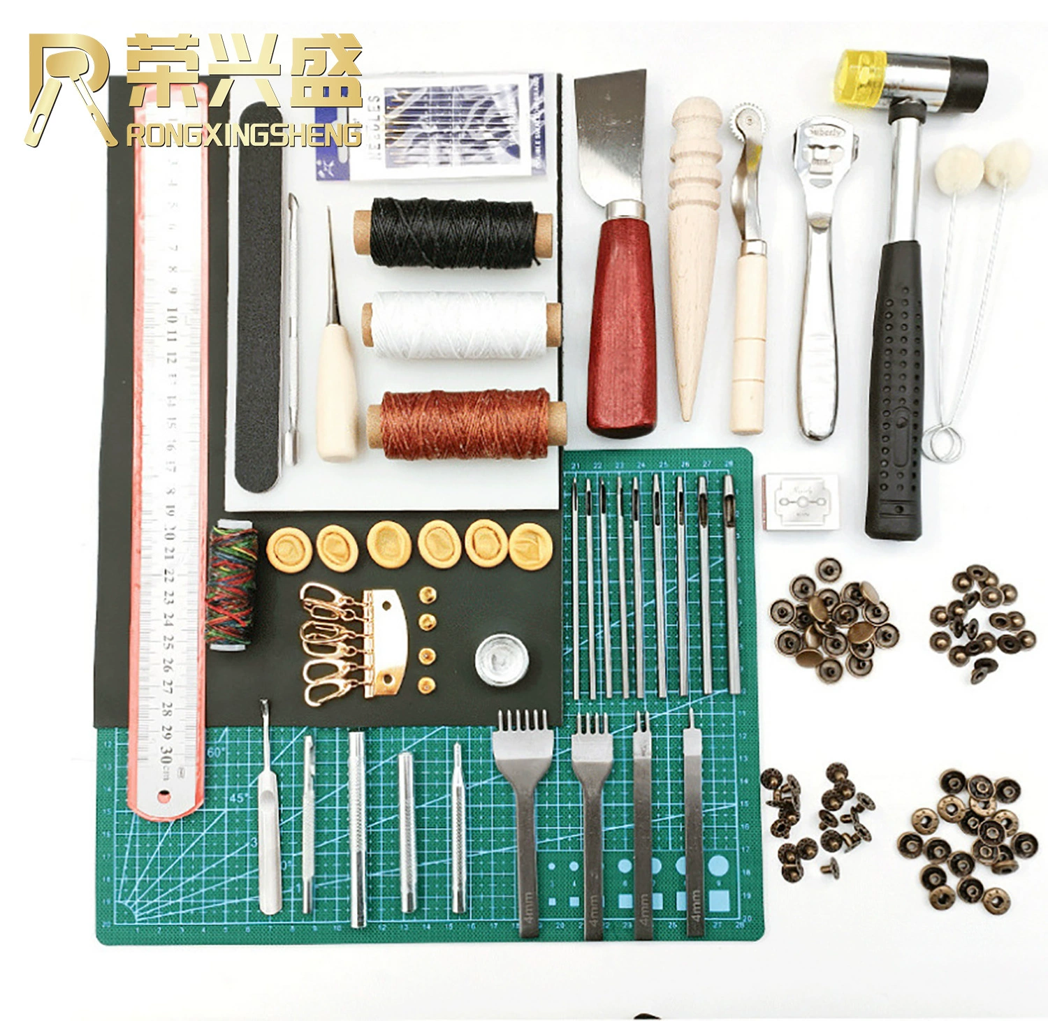 DIY кожаный чехол ручной вышивки костюм изготовление кожаного инструментального костюма 61 шт. Комбинация