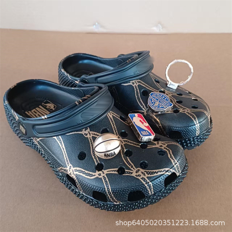 New Cross Unisex Nba Collaboration Bape Camouflage Clogs Men's Anti-Slip Beach Sandals 209627 New Cross Unisex Nba Collaboration Bape Camouflage Clogs Men's Anti-Slip Beach Sandals 209627