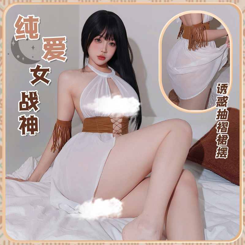 Feimu Western Girl Front Open Chest Strap Suit See-Through Flirting No-Take Off Temptation Sexy Underwear 6611 Feimu Western Girl Front Open Chest Strap Suit See-Through Flirting No-Take Off Temptation Sexy Underwear 6611