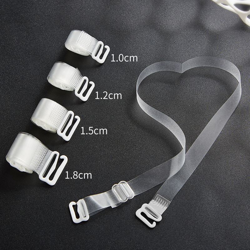 Transparent shoulder strap invisible underwear bra strap wide non-slip seamless thick tpu frosted cross-border one generation wholesale