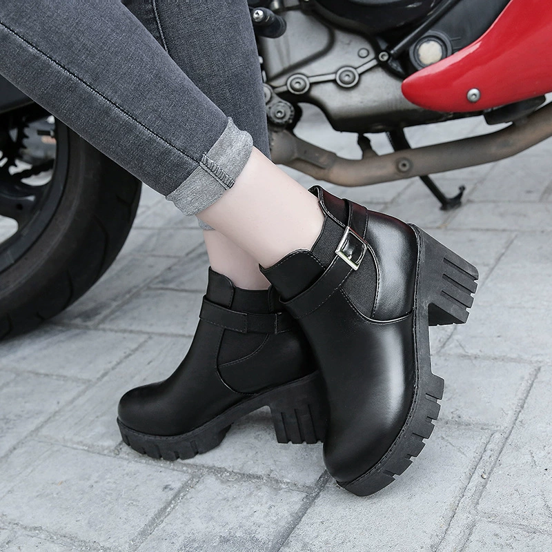 Martens, зимние высокие теплые флисовые сапоги на платформе для мамы