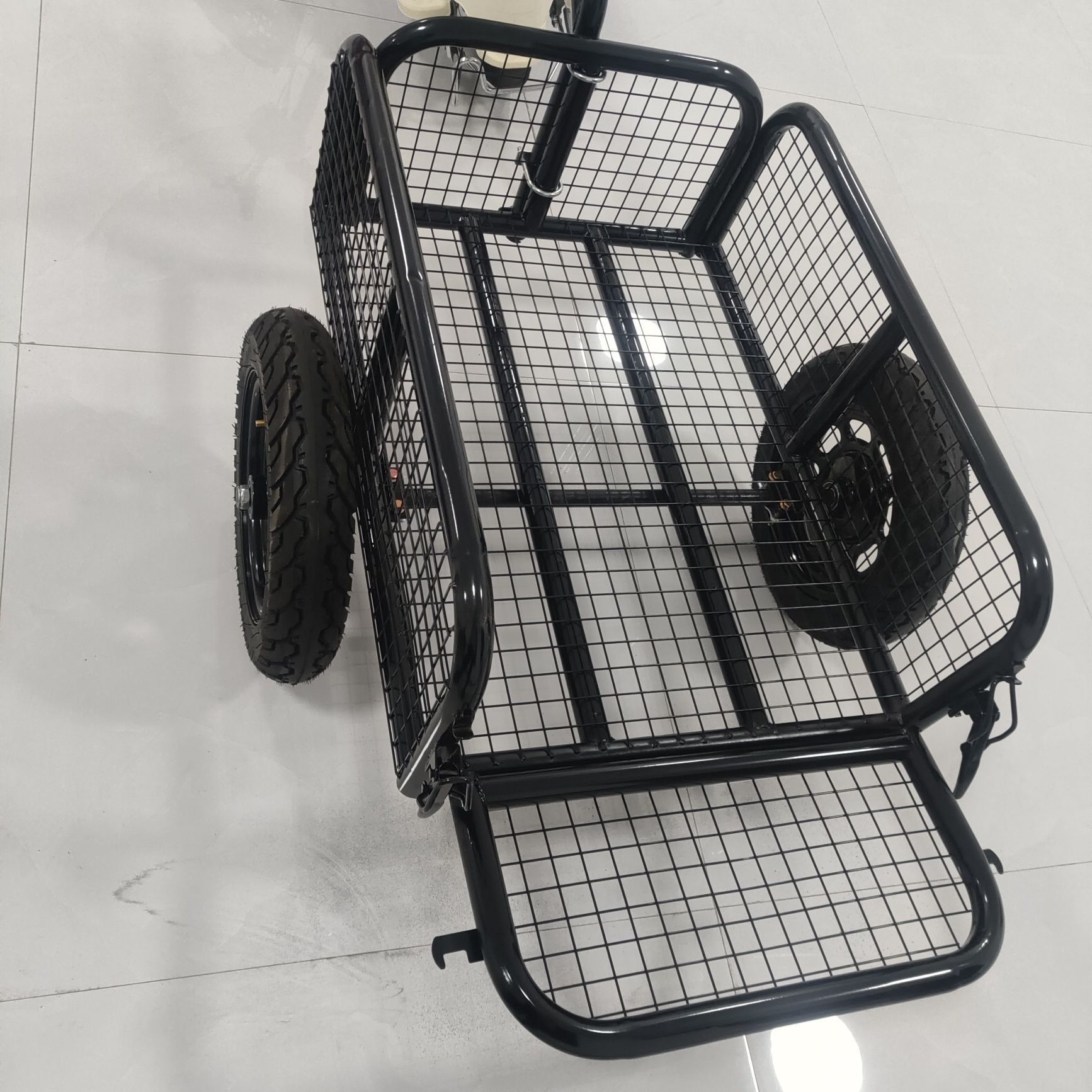 旅行拖车后挂钓鱼网摆摊挂斗红摩托车电动车车厢宠物小拖车