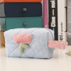 Brand cute advanced cosmetic bag, capacious storage system, high-end, flowered