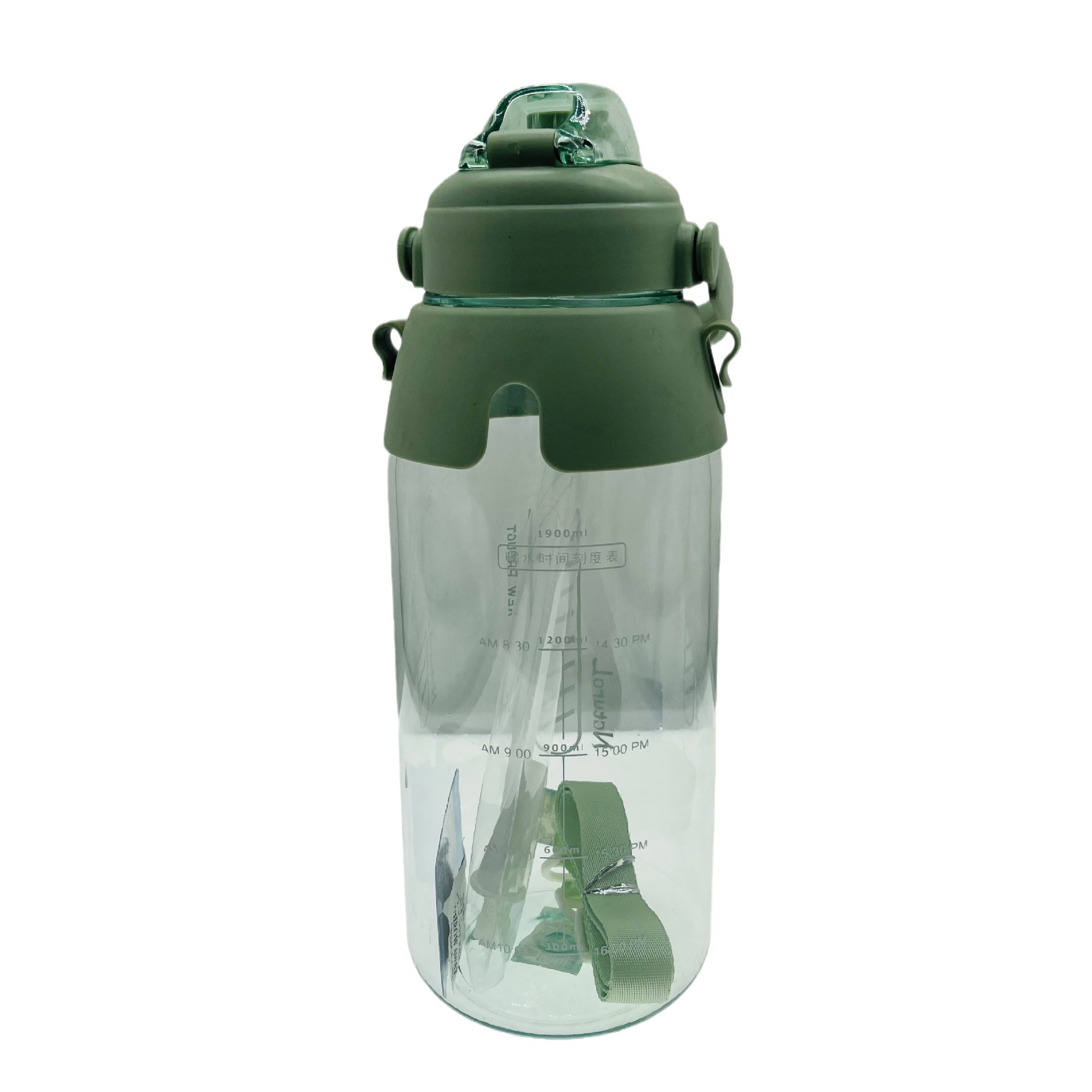 Jinshi Comercio exterior grande 2200ml espacio taza PC plástico estudiante al aire libre deportes portátiles taza grande hervidor de agua