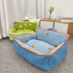 秋冬田园风格宠物窝猫床狗沙发保暖耐抓咬宠物床中小型狗四季通用