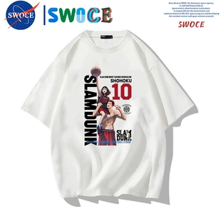 Парная футболка с принтом Slam Dunk хлопок 100% свободная лето