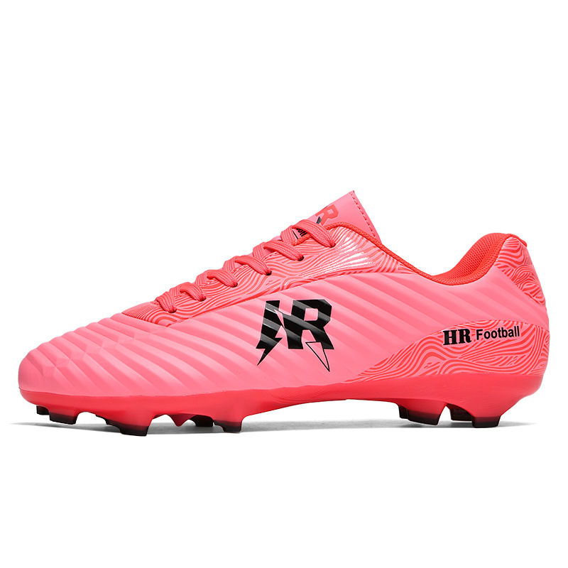 Zapatos de entrenamiento de clavos transfronterizos para hombres y mujeres, zapatos de fútbol juveniles de escuela secundaria, fábrica directa de fútbol