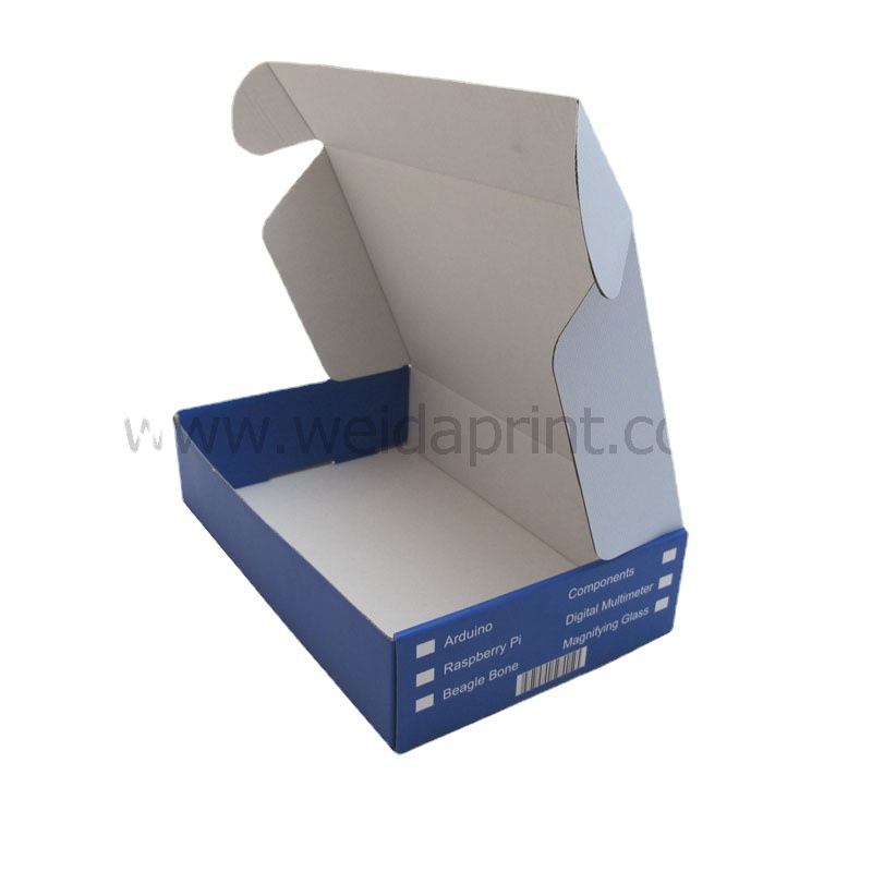 东莞虎门厂家印刷彩色飞机盒/网店飞机盒/一片式坑盒