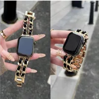 Подходит для Apple SE ремешок для часов iwatchUltra8 поколения 7654321 маленький ароматный ремешок для часов металлическая цепочка
