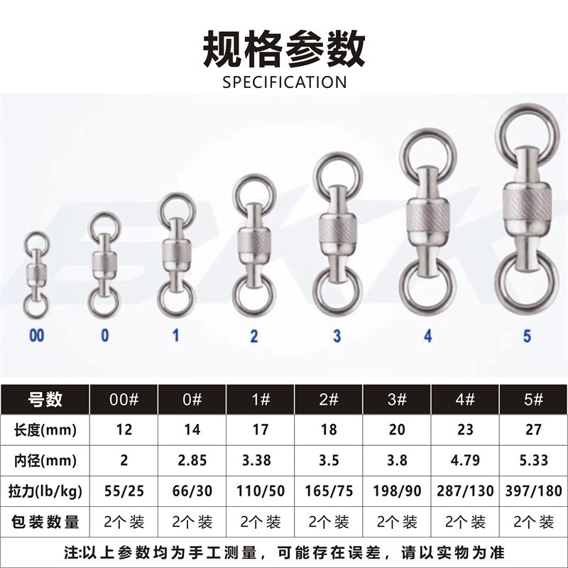 BKK Universal rotating travel bearing with accessories stainless…