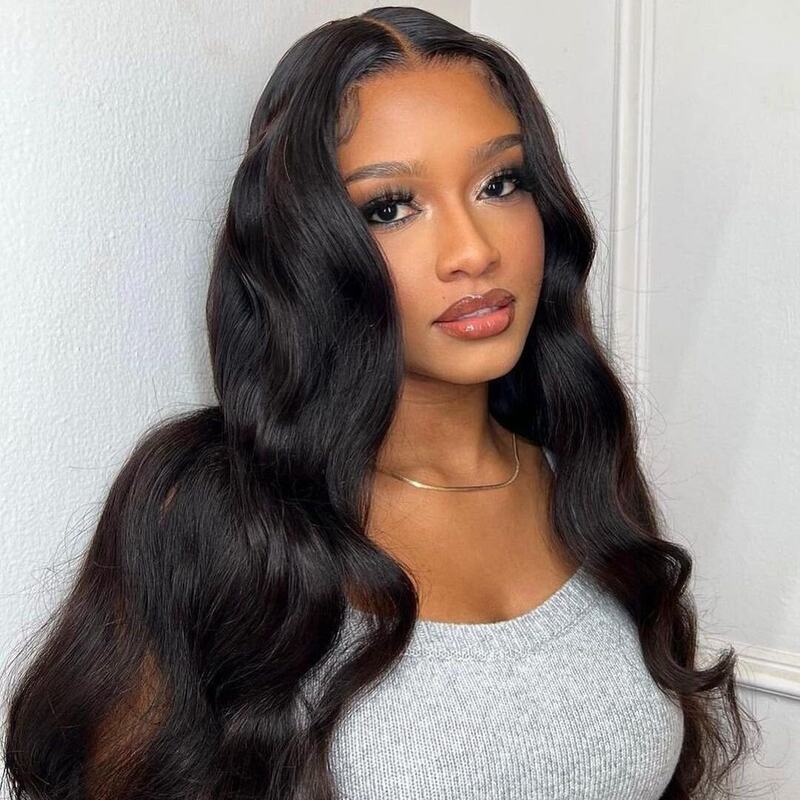 Factory Price New Style Big Wave Long Curly Black Lace Front Synthetic Wig 24inch High-Quality Wig Without