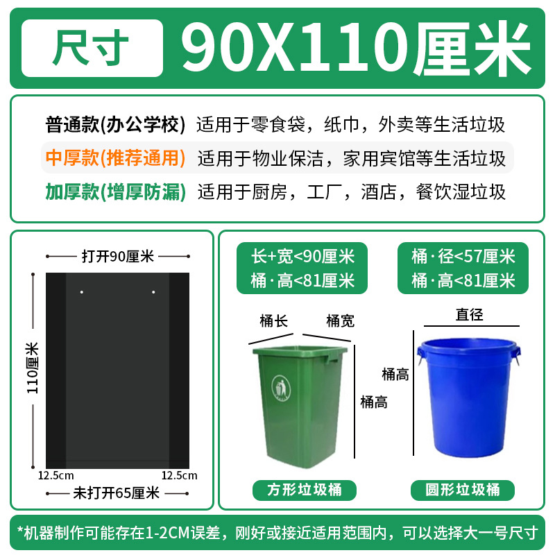 大型ゴミ袋を厚くして大量に卸売りします。